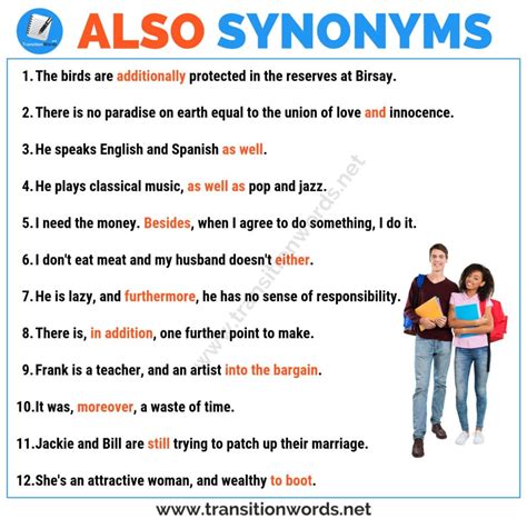 ALSO Synonyms: 40 Similar and Opposite Words .